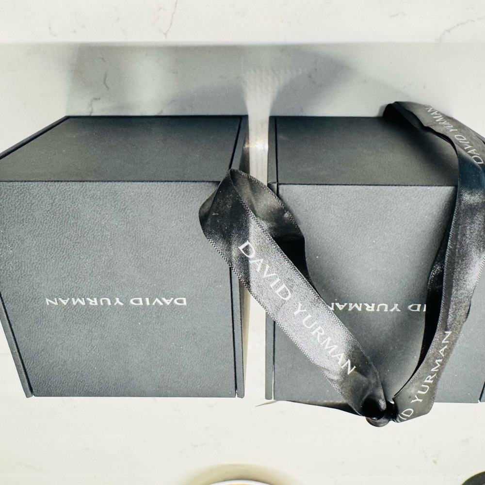 David Yurman Charcoal Gift Boxes with Ribbon